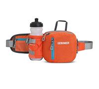 GERIINEER Riñoneras de Marcha Running de Acampada y Marcha Bolsos de Gimnasio Bolsos Bandolera para Hombre Mujer, Riñoneras Hombre y Mujer Impermeable con Correa Ajustable (Orange)