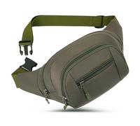 GERIINEER Riñoneras Hombre Mujer Impermeable de Marcha Acampada Viaje Senderismo y Actividades al Aire Libre (Oliva)