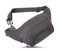 GERIINEER Riñoneras Hombre Mujer Impermeable de Marcha Acampada Viaje Senderismo y Actividades al Aire Libre (Gris)