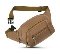 GERIINEER Riñoneras Hombre Mujer Impermeable de Marcha Acampada Viaje Senderismo y Actividades al Aire Libre (Caqui)