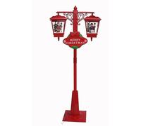 Gerimport Farola luz música y Lluvia Nieve decoración Navidad 188 x 81 x 40 cm