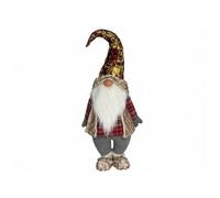 Gerimport Gnomo de pie decoración Navidad Shine 50 x 26 x 155 cm
