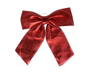 Gerimport Lazo Decorativo Madrid Rojo de 60x70 cm - Adorno Elegante para Árbol de Navidad y Espacios Festivos