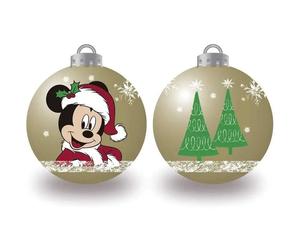 Gerimport Pack 10 Bolas Doradas Disney Mickey Mouse 6 Cm - Adornos Navideños