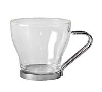 Gerimport Taza Cristal Metal Cafe 6 Piezas 85ml
