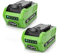 GERIT BATT 29472 - Repuesto de 6.0 amperios para batería GreenWorks de 40 V, compatible con soplador de hojas Greenworks G-MAX de 40 voltios, cortacésped, motosierra, soplador de nieve, pala de nieve