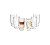 Gerlach 1760 - Juego de 6 vasos térmicos de doble pared (350 ml, para latte macchiato)