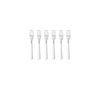 Gerlach Flames Juego de 6 Tenedores para Tartas para 6 Personas, Pequeños, Cubiertos de Postre, Acero Inoxidable, Elegantes, Mate