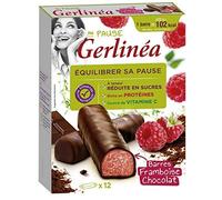 Gerlinéa - Juego de 2 barritas de frambuesa y chocolate (372 g)