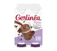 Gerlinéa - Repuesto de comida sabor chocolate, 4 x 236 ml