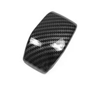 GERLJ pomo de Palanca de Cambios Tapa de pomo de Cambio de Marchas con Apariencia de Fibra de Carbono para Coche, embellecedor ABS Plateado para RAV4 XA50 2019 2020 2021, Accesorios Interiores(Negro)