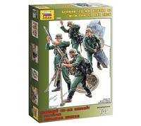 German 120-mm Mortero 42W / Trailer + Crew 1 :3 5 Figura Plástico Modelo Kit