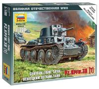 German 38t Tanque 1:100 Plástico Modelo Kit Zvezda