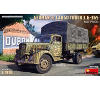 German 3t Cargo Camión 3,6 -36s Medio Prod 1 :3 5 Plástico Modelo Kit Miniart