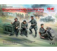 German Command Vehicle Crew (1939-1942) (4 Figures) 1 :3 5 Plástico Kit Icm
