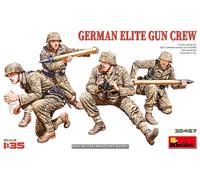 German Elite Gun Crew Figura 1 :3 5 Plástico Modelo Kit Miniart