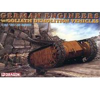 German Engineers W/ GOLIATH Demolition Vehicles Plástico Kit 1 :3 5 Modelo