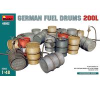 German Fuel Drums 200l 1:48 Plástico Modelo Kit Miniart