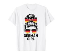 German Girl Alemania Bandera Nacional Día del Juego Orgullo Espíritu Nacido Camiseta