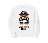 German Girl Alemania Bandera Nacional Día del Juego Orgullo Espíritu Nacido Sudadera