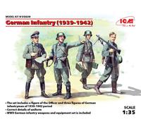 German Infantry (1939-1941) (4 Figures) 1 :3 5 Figura Plástico Kit Icm