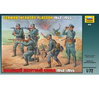 German Infantry Platoon WWII 1942-1944 Plástico Kit 1:72 Modelo Zvezda