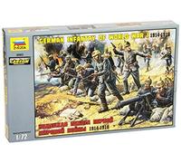 German Infantry WWI Figura Plástico Kit 1:72 Modelo Zvezda