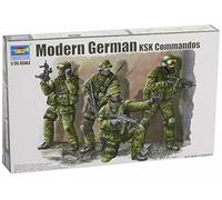 German Ksk Bundeshwehr (Commandos) Figura Plástico Kit 1 :3 5 Modelo Trumpeter