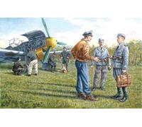 German Luftwaffe Ground Personal (1939-1945) (7 Figures) 1:48 Plástico Modelo