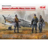 German Luftwaffe Pilots (1939-1945) (3 Figures) 1 :3 2 Plástico Modelo Kit Icm