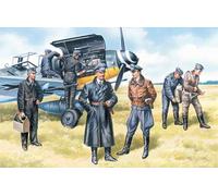 German Luftwaffe Pilots & Ground Personal 1939-1945 7 Figures 1:48 Plástico Kit