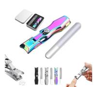 German Nail Clippers,Lux German Grip Nail Clippers for Men,Stainless Steel Splashless Nail Clippers,Portable Ultra Sharp Nail Clippers Professional Nail Clippers,for Thick Nails (1PC-C)