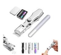 German Nail Clippers,Lux German Grip Nail Clippers for Men,Stainless Steel Splashless Nail Clippers,Portable Ultra Sharp Nail Clippers Professional Nail Clippers,for Thick Nails (1PC-A)