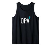 German Opa Hoch 4 Mathematics Design Granddad Four Grandkids Camiseta sin Mangas