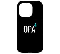 German Opa Hoch 4 Mathematics Design Granddad Four Grandkids Carcasa para iPhone 15 Pro