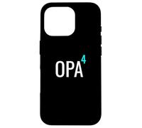 German Opa Hoch 4 Mathematics Design Granddad Four Grandkids Carcasa para iPhone 16 Pro