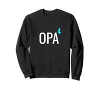 German Opa Hoch 4 Mathematics Design Granddad Four Grandkids Sudadera