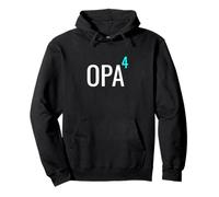 German Opa Hoch 4 Mathematics Design Granddad Four Grandkids Sudadera con Capucha
