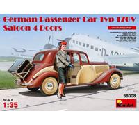 German Passenger Coche Typ 170v Saloon 4 Doors 1 :3 5 Plástico Model Kit Miniart