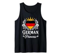 German Princess Germany Flag Proud German Girl Camiseta sin Mangas