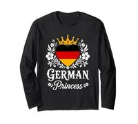 German Princess Germany Flag Proud German Girl Manga Larga