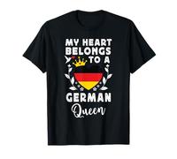 German Queen German Wife Girlfriend Germany Flag Camiseta