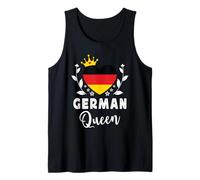 German Queen Germany Flag Proud German Woman Camiseta sin Mangas