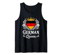 German Queen Germany Flag Proud German Woman Camiseta sin Mangas