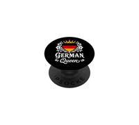 German Queen Germany Flag Proud German Woman PopSockets PopGrip Adhesivo