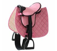 German Riding Set de sillín Little Star rosa