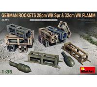 German Rockets 28cm Wk Spr & 32cm Wk Flamm 1 :3 5 Plástico Modelo Kit Miniart