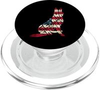 German Shepherd American Flag 4th of July Funny Dog Lover PopSockets PopGrip para MagSafe