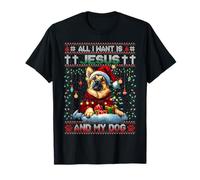 German Shepherd Christmas Tree Decorations Dog Lover Xmas Camiseta