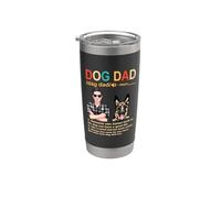 German Shepherd Dog Dad Definition Funny Fathers Day Vaso térmico de acero inoxidable de doble pared